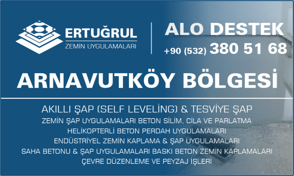 Arnavutköy Şap Zemin Uygulamaları Self Leveling Tesviye Şap