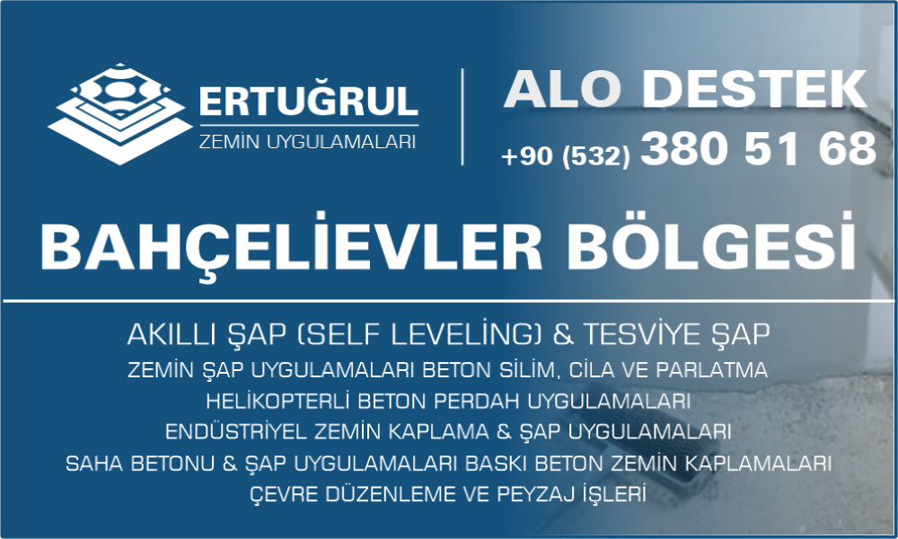 Bahçelievler Şap Zemin Uygulamaları Self Leveling Tesviye Şap