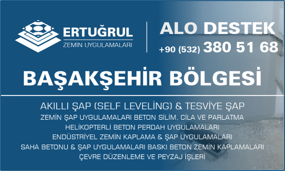 Başakşehir Şap Zemin Uygulamaları Self Leveling Tesviye Şap