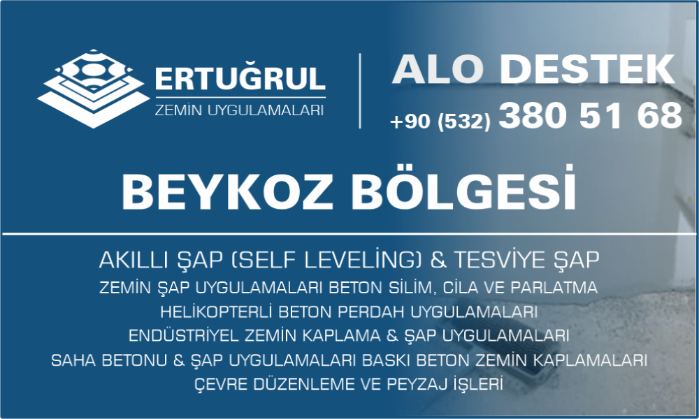 Beykoz Şap Zemin Uygulamaları Self Leveling Tesviye Şap