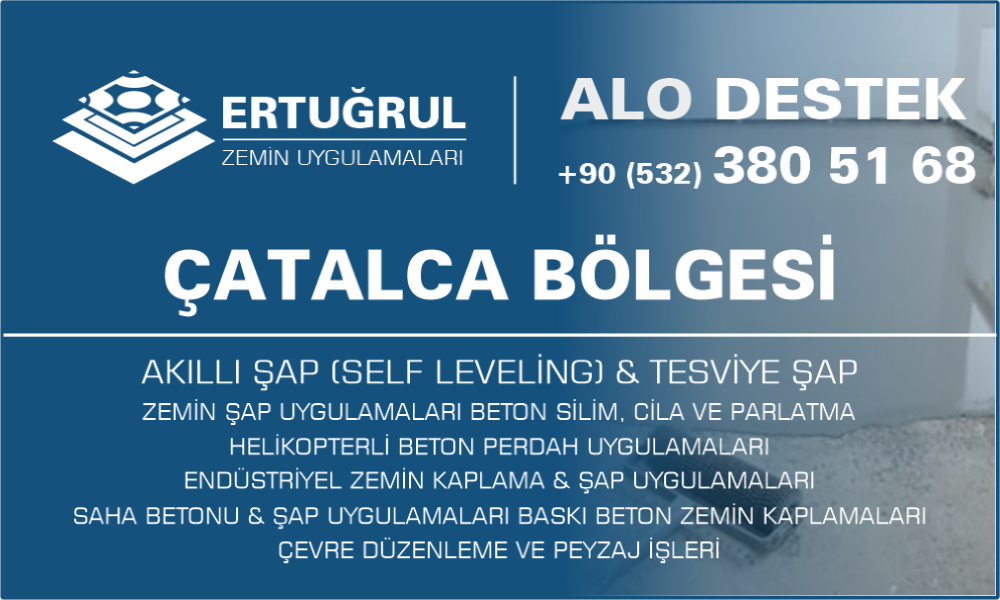 Çatalca Şap Zemin Uygulamaları Self Leveling Tesviye Şap