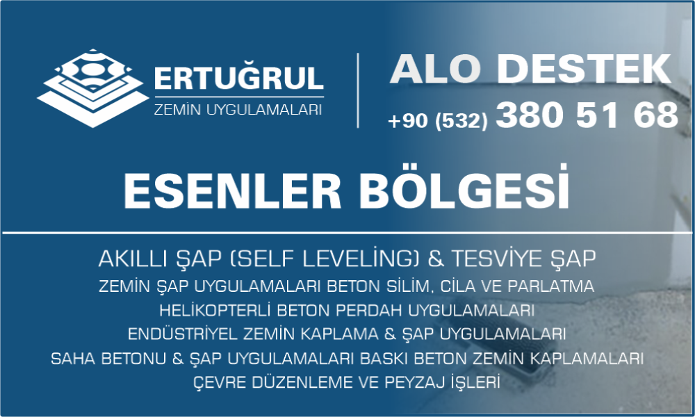 Esenler Şap Zemin Uygulamaları Self Leveling Tesviye Şap