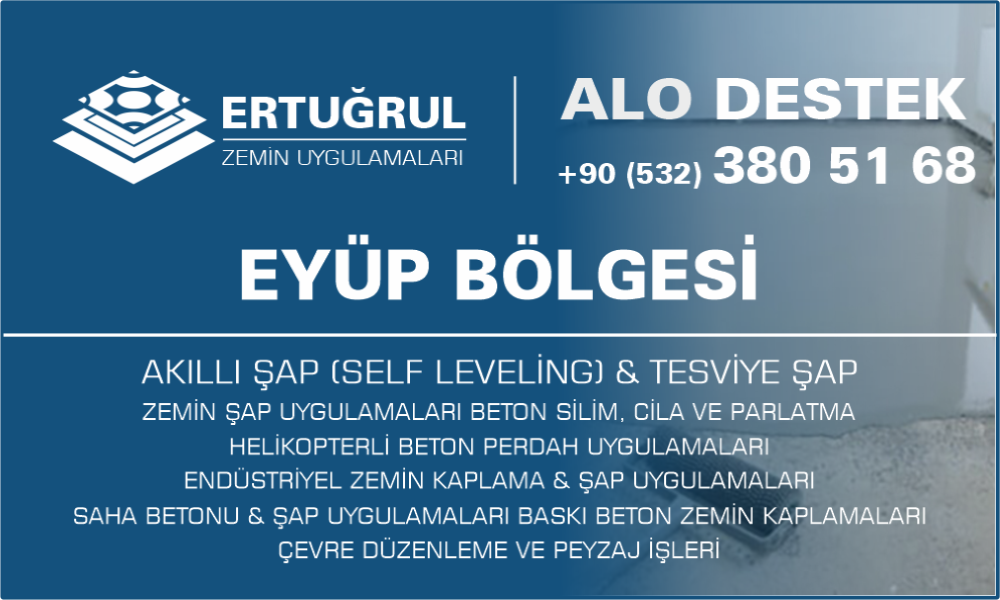 Eyüp Şap Zemin Uygulamaları Self Leveling Tesviye Şap