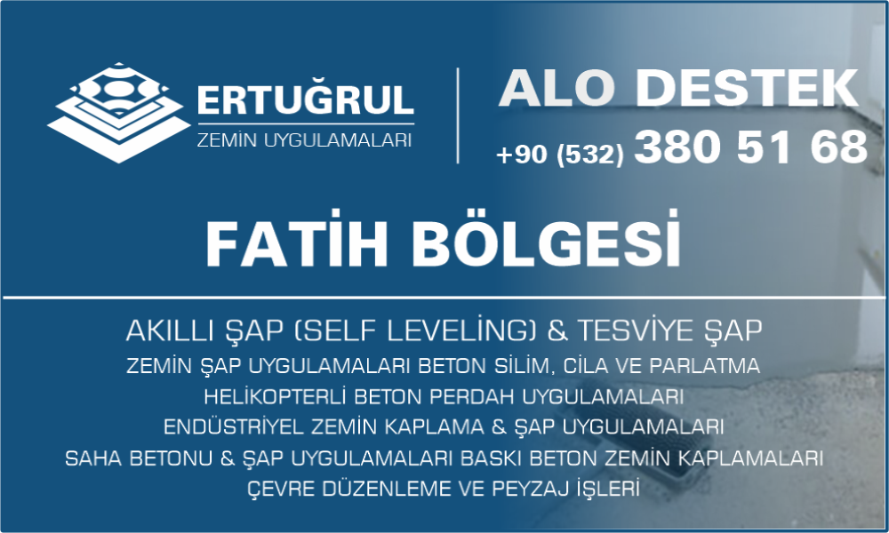 Fatih Şap Zemin Uygulamaları Self Leveling Tesviye Şap