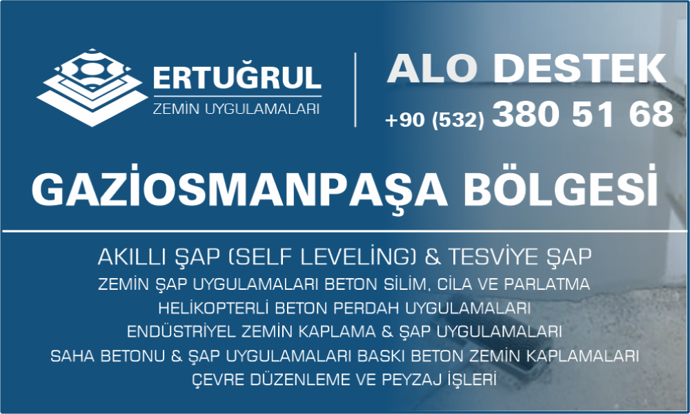 Gaziosmanpaşa Şap Zemin Uygulamaları Self Leveling Tesviye Şap