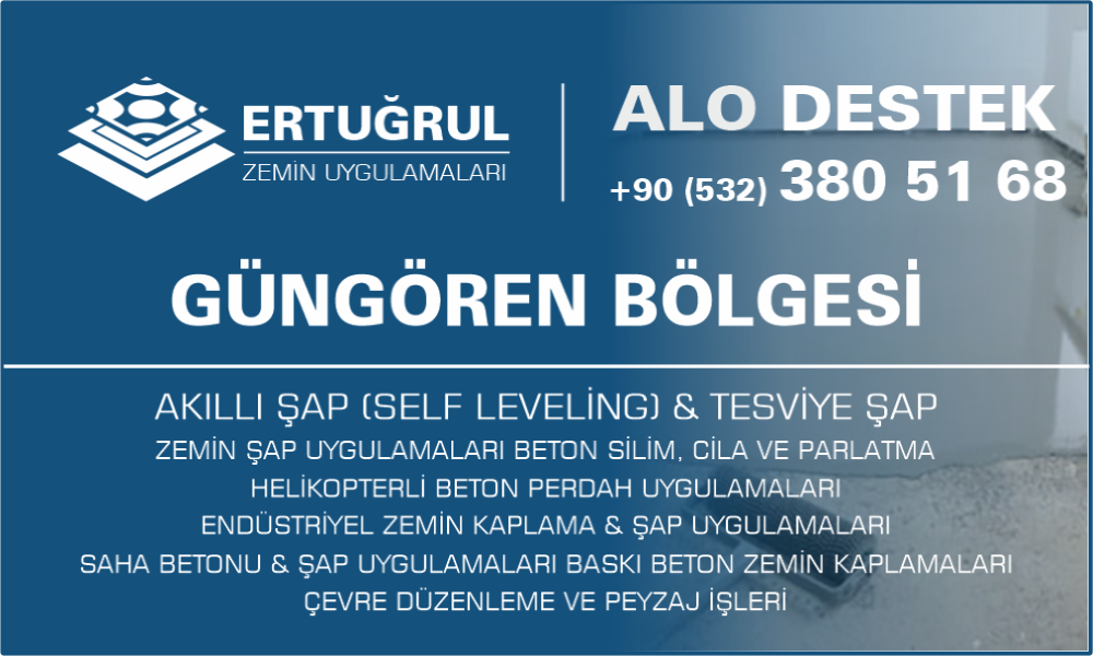 Güngören Şap Zemin Uygulamaları Self Leveling Tesviye Şap