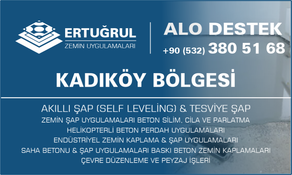 Kadıköy Şap Zemin Uygulamaları Self Leveling Tesviye Şap