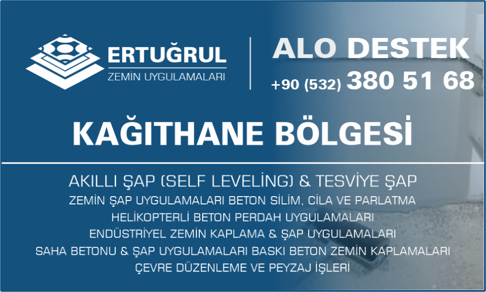 Kağıthane Şap Zemin Uygulamaları Self Leveling Tesviye Şap