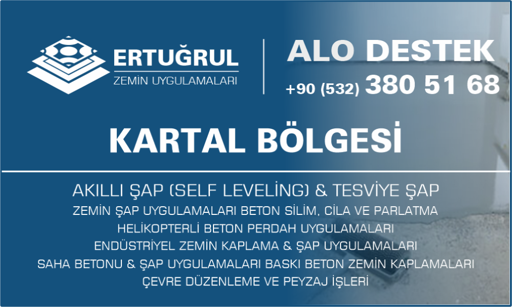 Kartal Şap Zemin Uygulamaları Self Leveling Tesviye Şap