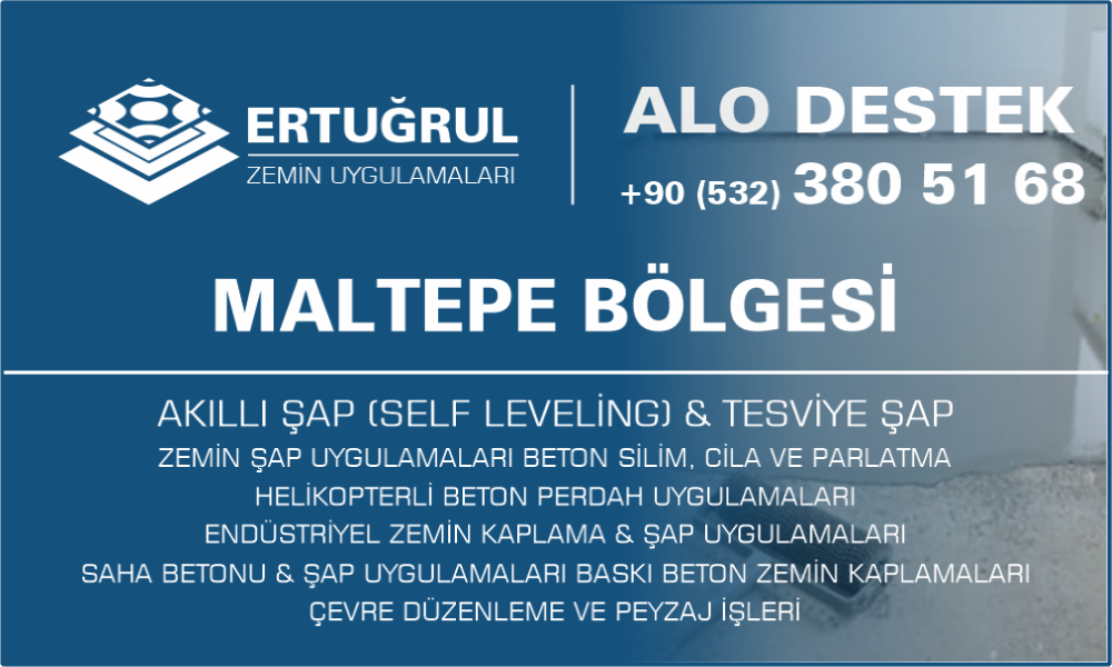 Maltepe Şap Zemin Uygulamaları Self Leveling Tesviye Şap