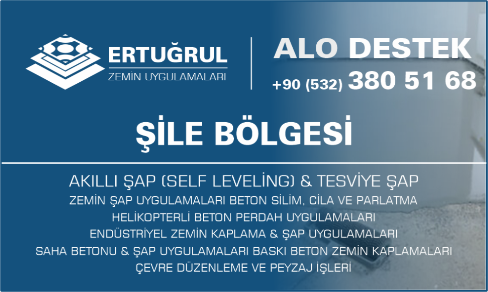 Şile Şap Zemin Uygulamaları Self Leveling Tesviye Şap