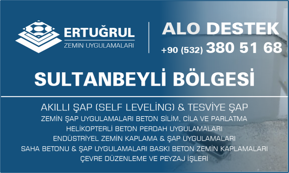 Sultanbeyli Şap Zemin Uygulamaları Self Leveling Tesviye Şap